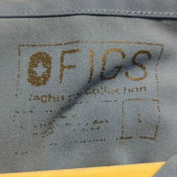 Figs men's Chisec Three-Pocket Scrub Top™. Ceil blue size extra large - Picture 8 of 8